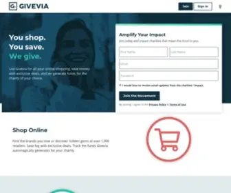 Givevia.com(Find Local Charities to Donate & Volunteer to) Screenshot