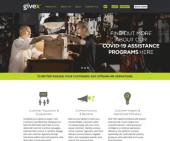 Givex.com(Platform for Gift Cards) Screenshot