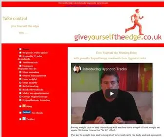 Giveyourselftheedge.co.uk(Hypnotherapy downloads lose weight hypnosis downloads and hypnotherapy for weight loss) Screenshot