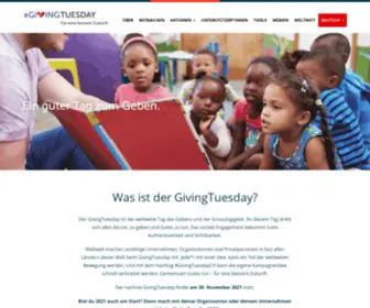 Giving-Tuesday.ch(Giving Tuesday Schweiz) Screenshot