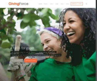 Givingforce.com(The Corporate Employee Giving Portal) Screenshot