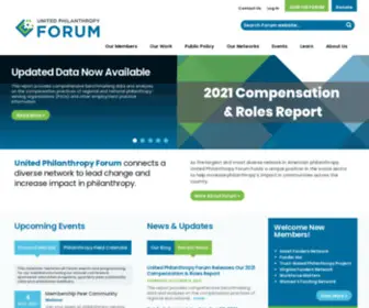 Givingforum.org(United Philanthropy Forum) Screenshot