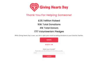 Givingheartsday.org(Giving Hearts Day) Screenshot