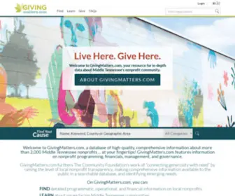 Givingmatters.com(Givingmatters) Screenshot