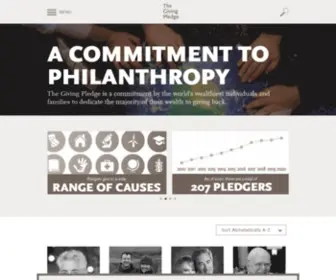 Givingpledge.org(A Commitment to Philanthropy) Screenshot