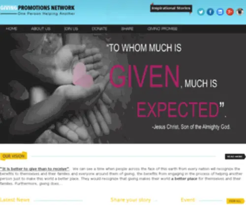 Givingpromotionsnetwork.com(Giving Promotion Networks) Screenshot