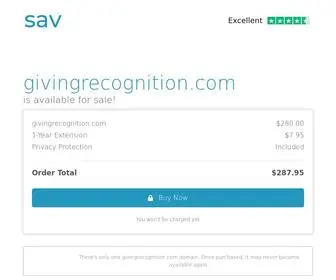 Givingrecognition.com(The premium domain name) Screenshot