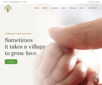 Givingtreesurrogacy.com(Giving Tree Surrogacy & Egg Donation Agency) Screenshot