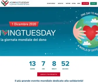 Givingtuesday.it(#GivingTuesday) Screenshot