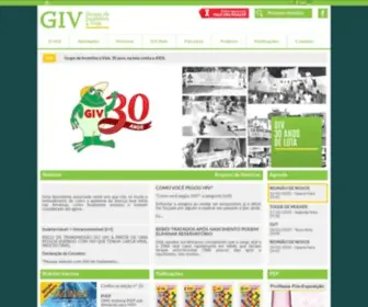 Giv.org.br(Grupo de Incentivo à Vida) Screenshot