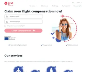 Givt.com(Change flight issue into money) Screenshot