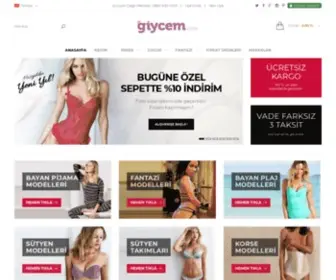 Giycem.com(İç Giyim Modelleri ve Markalar) Screenshot