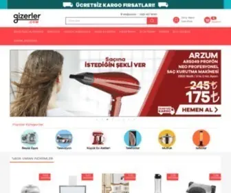 Gizerler.com(Çevrimiçi Mağaza) Screenshot