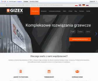 Gizex.com.pl(Dostarczamy ekologiczne systemy grzewcze (kotły na pellet)) Screenshot