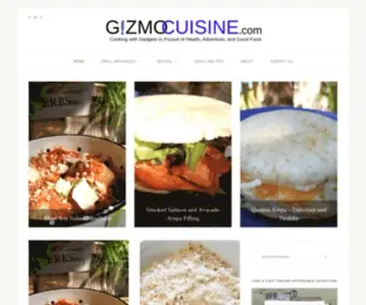 Gizmocuisine.com(Cooking with gizmos/gadgets in pursuit of health) Screenshot