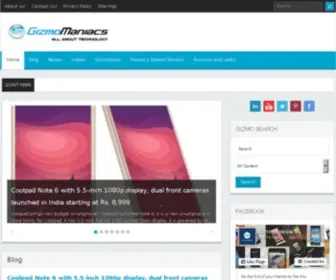 Gizmomaniacs.com(Gadgets) Screenshot