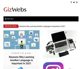 Gizwebs.com(Web design) Screenshot