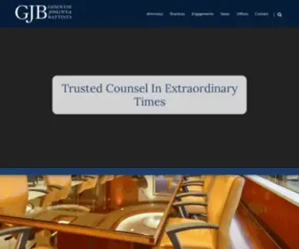 GJB-Law.com(Miami FL Commercial Litigation Attorney) Screenshot