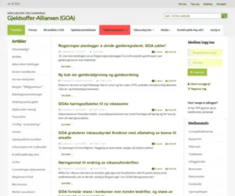 Gjeld.org(Gjeldsoffer-Alliansen (GOA)) Screenshot