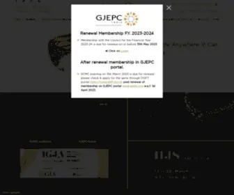Gjepc.org(Gem Jewellery Export Promotion Council (GJEPC)) Screenshot