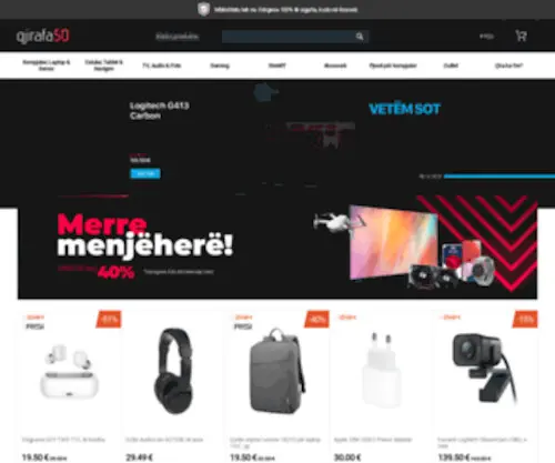 Gjirafa50.com(Dyqani online me i madh per teknologji ne Kosove) Screenshot