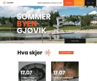 Gjovikby.no(Gjøvik By) Screenshot