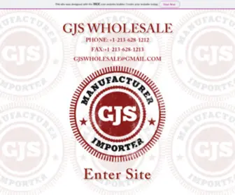 GJSwholesale.com(GJS Wholesale) Screenshot