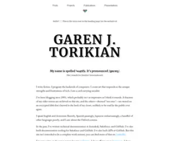 Gjtorikian.com(Garen J) Screenshot