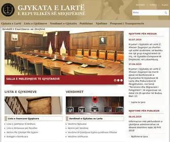 GJykataelarte.gov.al(Gjykata) Screenshot