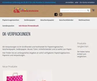 GK-Verpackungen.net(Papiertragetaschen Seidenpapier Papiertüten und so weiter aus Papier) Screenshot