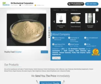 Gkbiochemical.com(Gk Biochemical Corporation) Screenshot