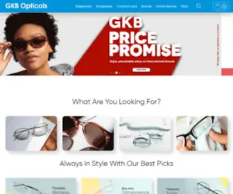 Gkboptical.com(Buy Premium eyeglasses) Screenshot