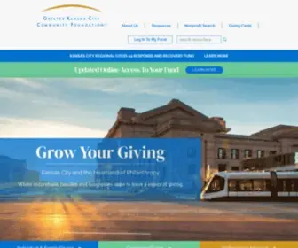 GKCCF.org(Greater Kansas City Community Foundation) Screenshot