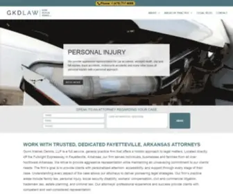 GKDLLP.com(Fayetteville Personal Injury) Screenshot