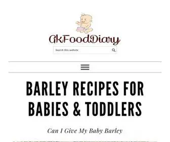 Gkfooddiary.com(Homemade Indian Baby Food Recipes) Screenshot