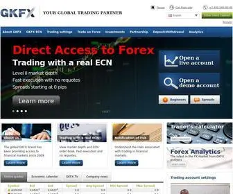 GKfxecn.com(GKFX ECN FOREX BROKER) Screenshot