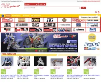 Gkgundamkit.com(All Kinds of Gundam Models Online Store) Screenshot