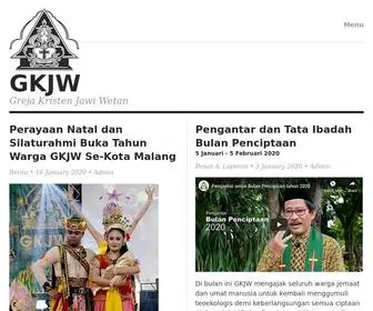 GKJW.or.id(Situs Web Resmi Greja Kristen Jawi Wetan) Screenshot