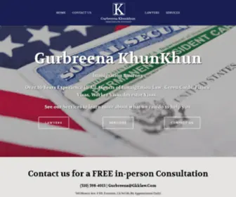 GKklaw.com(GKK Law EB 5 LAWYER) Screenshot