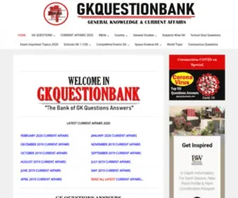 Gkquestionbank.com(ALL EXAMS IMPORTANT GK BANK) Screenshot