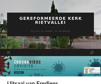 Gkrietvallei.co.za(Gereformeerde Kerk Rietvallei) Screenshot