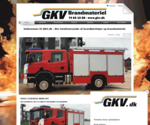 GKV.dk(GKV Brandmateriel ApS) Screenshot