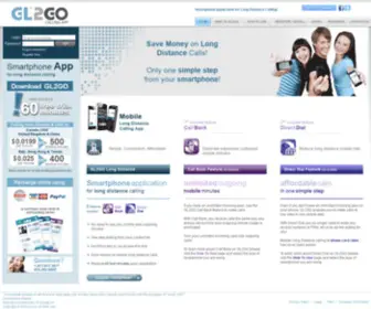 GL2GO.com(Free Smartphone application for long distance calling) Screenshot