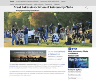 Glaac.org(Bringing Astronomy to the Public) Screenshot