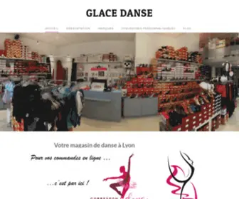 Glace-Danse.com(Boutique articles de danse Lyon) Screenshot