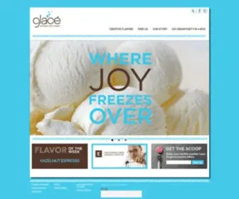 Glaceicecream.com(Glacé) Screenshot