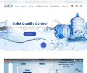 Glacial.pk(Glacial bottled water company) Screenshot