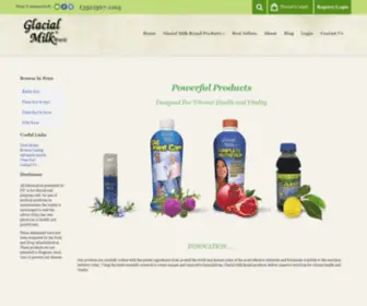 Glacialmilk.net(Glacial Milk Brand Nutritional Products) Screenshot
