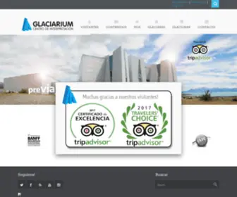 Glaciarium.com(Centro de Interpretación de Glaciares) Screenshot