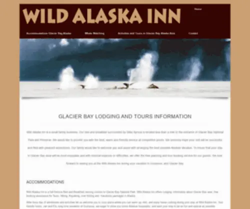 Glacier-Bay.com(Vacations, Tours, Lodging, Kayaking ,Alaska Inside Passage Cruise) Screenshot